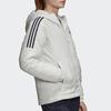 Adidas Hooded Warm Casual Cotton Sport Coat Women Jackets White GH4600