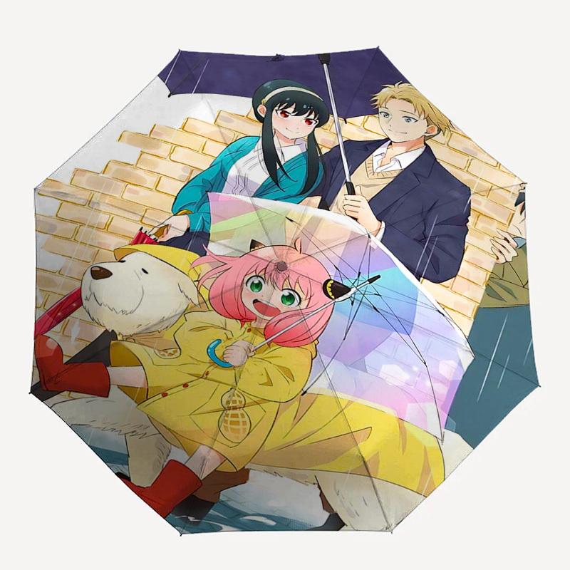 1pc Adventure Umbrella Set, Automatic Open Transparent Umbrella with Cute Anime Characters for Fans, Travelers, Daily Use, Gift Idea.I059
