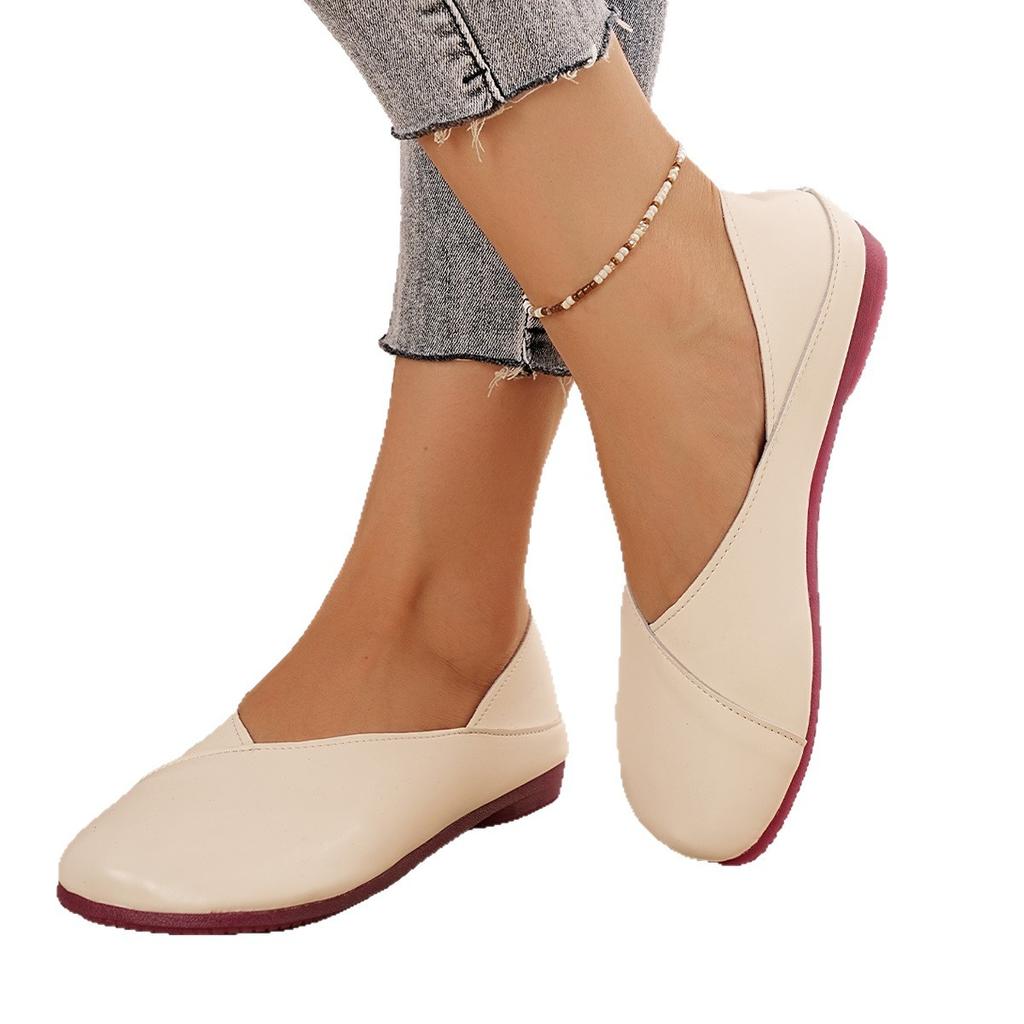 Fashion Women Shoes 2025 Vintage Handmade Shoes Leather Flats Women Shoes Shallow Mouth Casual Fashion Plus Size Loafers Tenis De Mujer