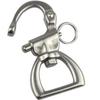 4 PCS Stainless Steel Swivel Spring Release Buckle Webbing Release Buckle 360 Degree Swivel Release Buckle 