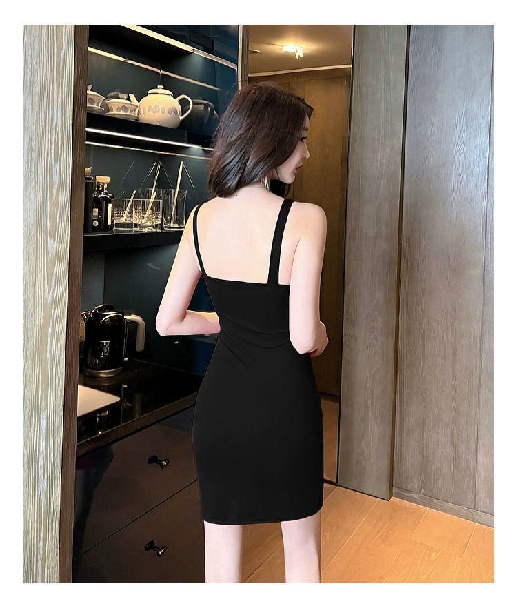 Spicy Mesh Bodycon Dress: Sexy Autumn/Winter Short Sleeve Low-Cut Skirt for Women