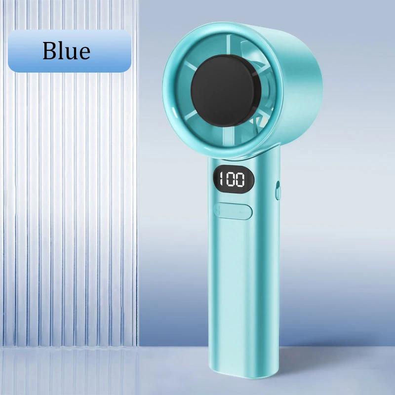 New Mini Handheld Fan 120 Speed Portable Desktop Fans Instant Cooling with Ice Mode Rechargeable Stylish Fan for Women