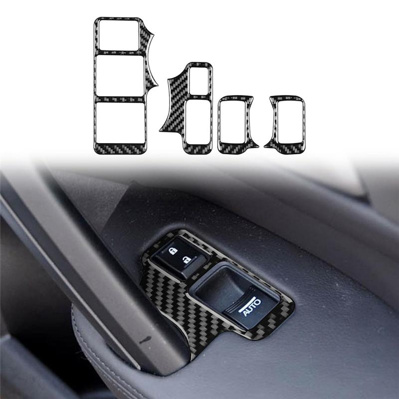 Switch Panel Interior Trim Car Switch Panel Accessories Carbon Fiber For Acura TL 2009-2014