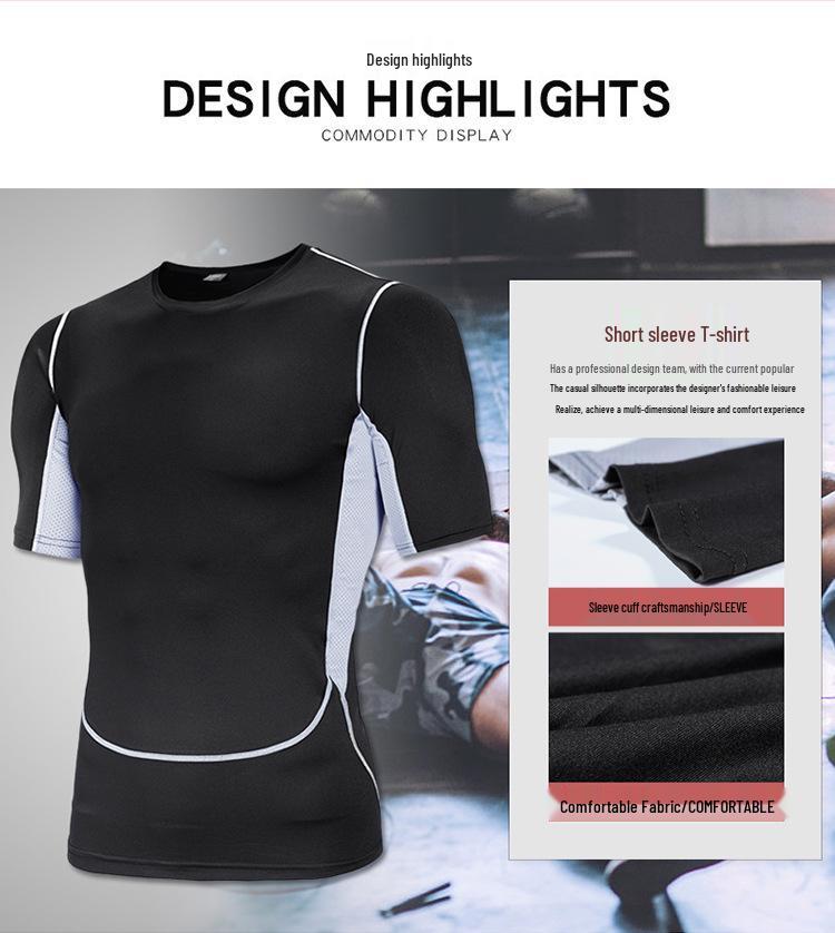 Rare Bird 2022 Quick-Dry Plus Size Running Slim-Fit Fitness Set for Men