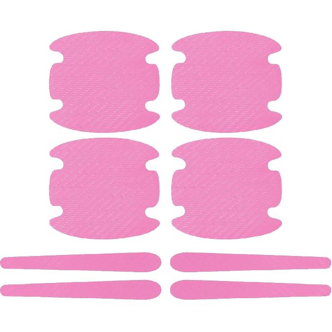 1 Set Universal Door Handle Sticker Anti-Scratches 83x90mm Auto Door Handle Protective Film Pink розовый