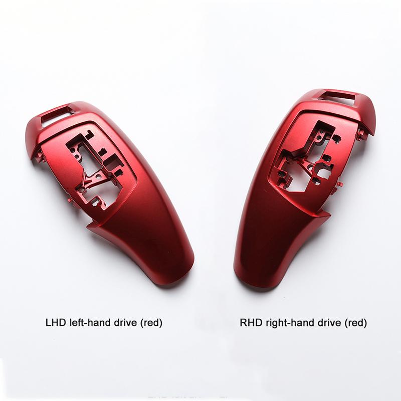 Auto LHD RHD Gear Shift Cover For BMW F10 F30 Head Knob Shifter Lever Interior Accessories Genuine Carbon Fiber 6 Colors
