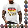 Camiseta de Manga Corta para Hombre Oktoberfest Estampado Texturizado Vintage Corte Holgado Casual para Verano Uso Diario Top para Eventos al Aire Libre y Festivales