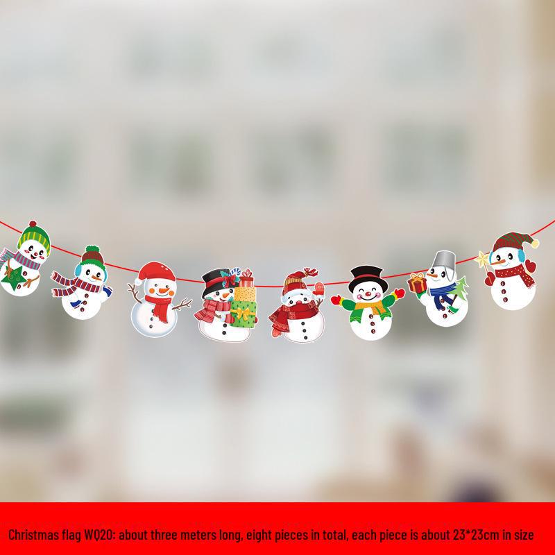 

Красочные рождественские подвесные флаги с героями мультфильмов для декора торговых центров и супермаркетов