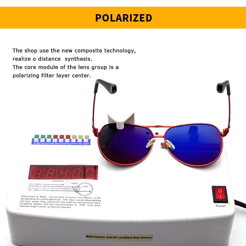 Da Ben Men's Polarized Aviator Sunglasses - Metal Frame for Driving