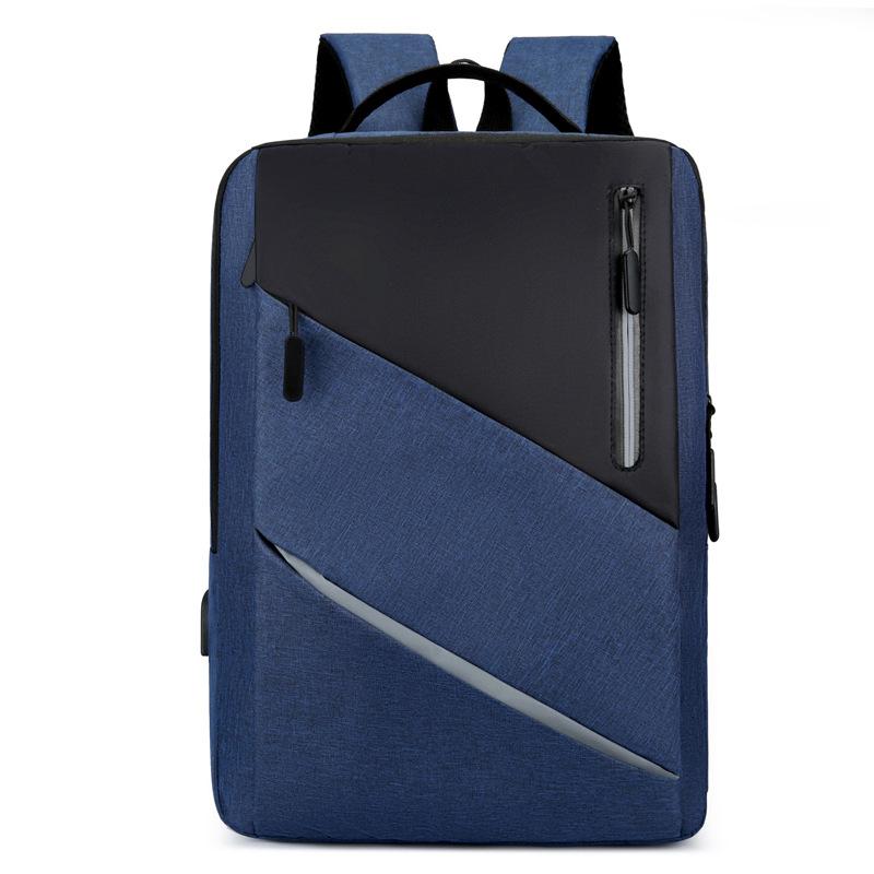 New backpack men's business computer bag USB charging student fashion schoolbag commuting