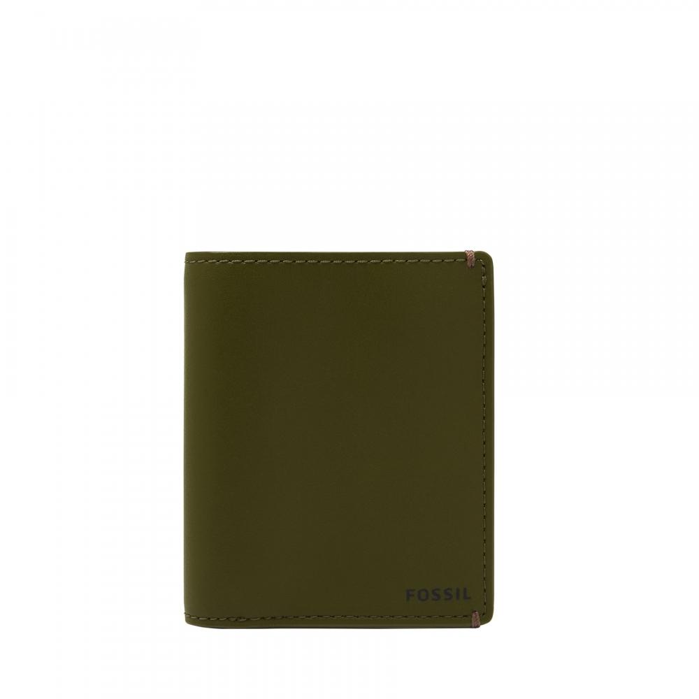 

Fossil Men s Joshua Cactus Leather Front Pocket Wallet
