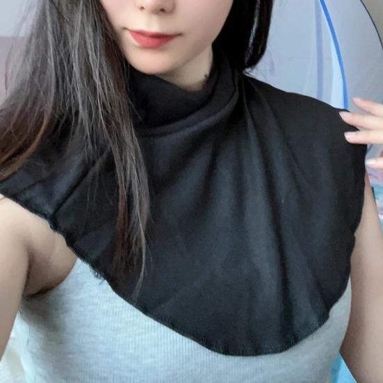 Kvinner Falsk Krage Ensfarget Lett å Vaske Komfortabel Falsk Krage Fortykket Mykt Skjerfkrage Allsidig Klesplagg