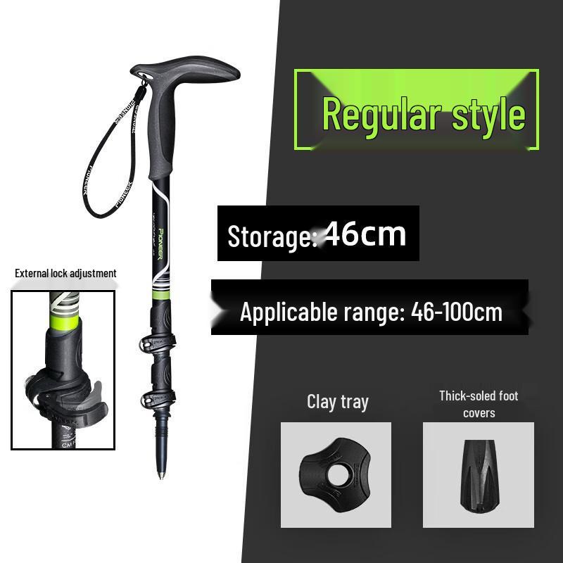 Pioneer Carbon Fiber T-Handle Trekking Pole