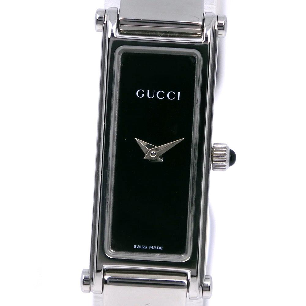 

GUCCI Watches 1500L blackDial Stainless Steel Quartz Analog display Women Used