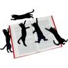 Durable Metal Black Cat Bookmark Set - Cute Page Markers for Readers, Students, and Teachers