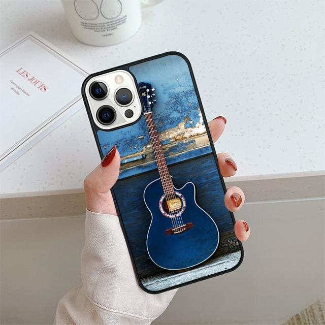 Musical Violin Guitar Phone Case For iPhone 17 Air 14 15 16 13 12 Max Cover For Apple 14 15 16 11 Pro Max Plus Coque