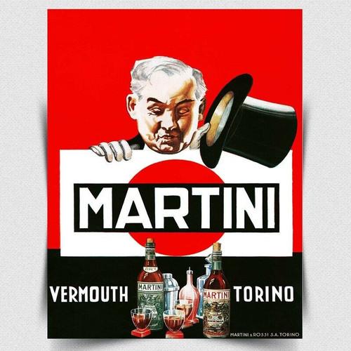 MARTINI  ROSSI GIN METAL WALL PLAQUE Sign kitchen bar cafe decor wall pubAluminum 20x30cm（7.8x11.8inch）