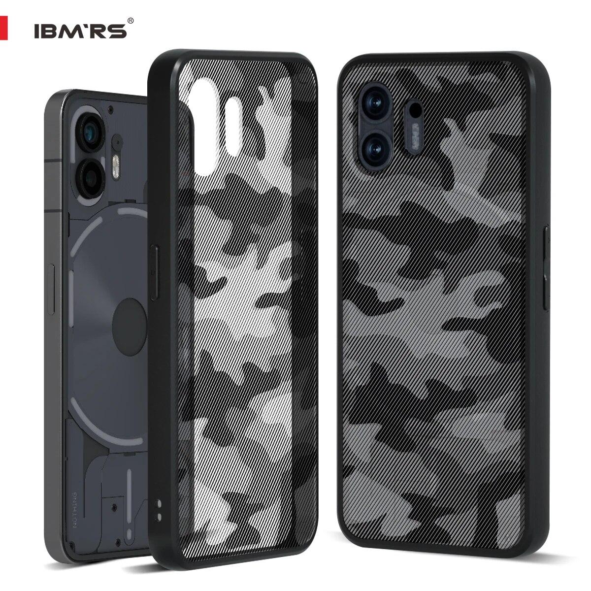 

(Comes with wrist strap)IBMRS Compatible with Nothing Phone 2 Case , camo Shockproof Bumper Transparent Phone Cover for Women, Men - Clear Art Camo