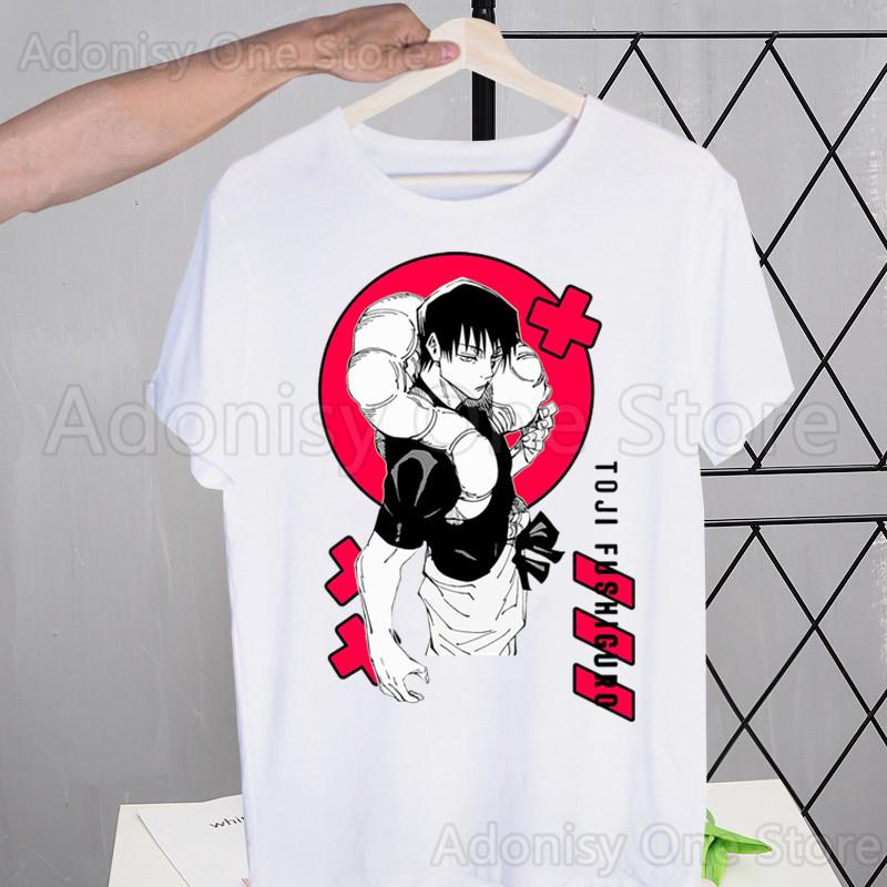 Toji Fushiguro Harajuku T-shirts Summer  Unisex/Wo Unisex Hip Hop Funny Print Tshirt Streetwear t shirts Short Sleeve Tops Shirt