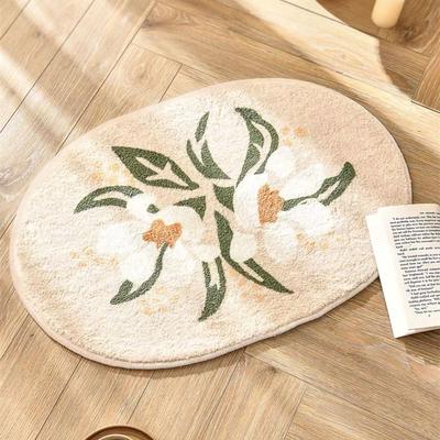 Covoraș Absorbant Apă Moale Ecologic Model Floare Absorbant Apă Covoraș de Baie pentru Baie