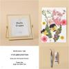 Nordic Creative DIY 3D Dried Flower Frame Kit - Simple Metal & Glass with Glue