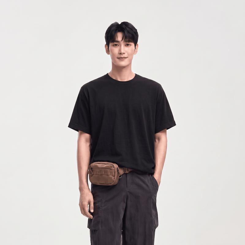 One s Member Xinjiang Cotton Easy Care Loose Fit Short Sleeve T-Shirt L