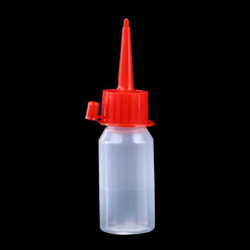 1Pc Reuse White Plastic Bottle Squeeze Glue Applicator Paper Quilling Needle Tip