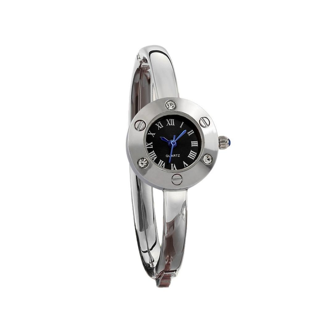 Vintage Round Wristwatch for Women Bracelet Style Quartz Watch
