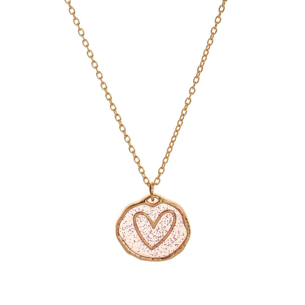 Trendy Sun Moon Star Heart Pendant Necklace In 18k Electroplated Copper