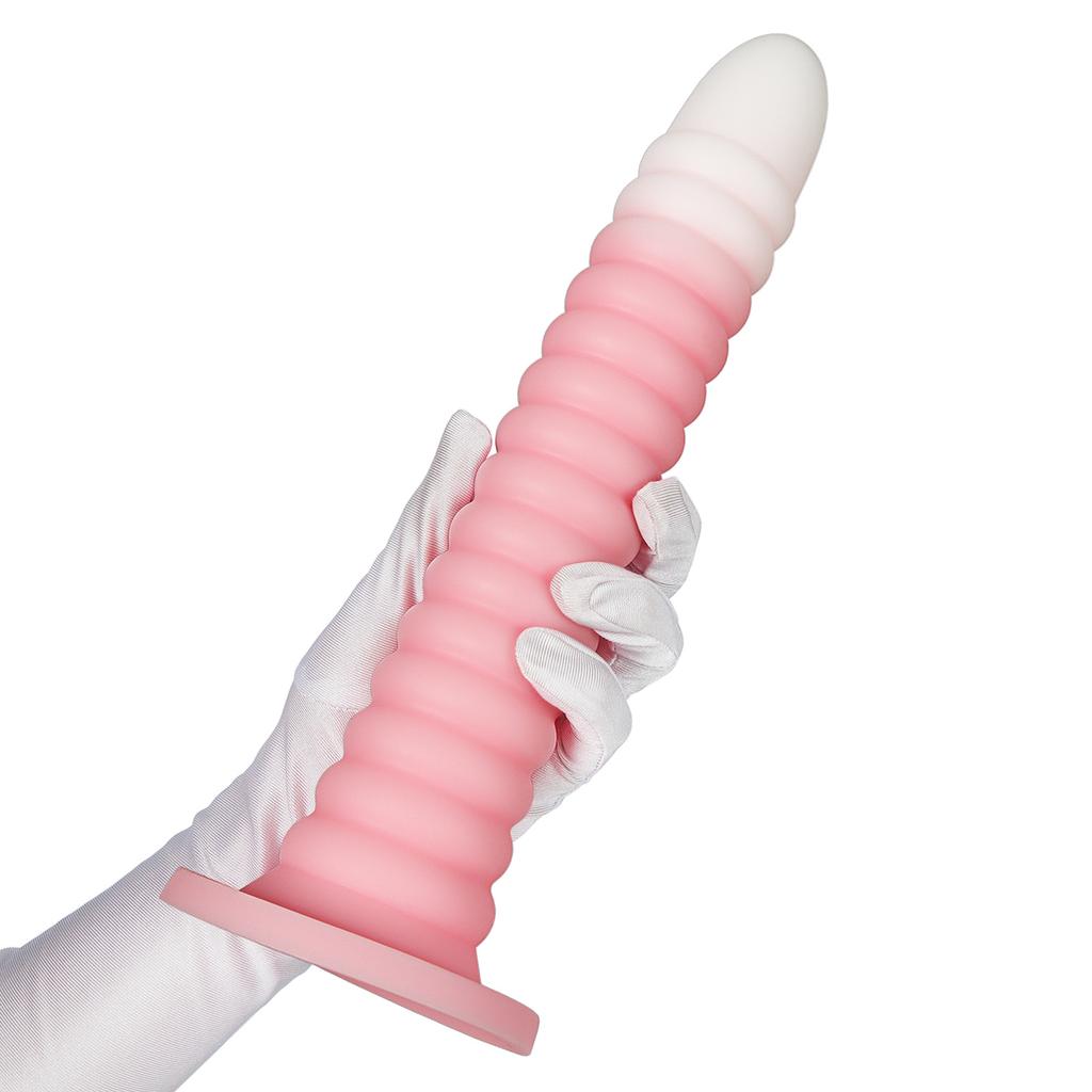Spiral Silicone Anal Toy Soft Large Pleasure Tool for Men