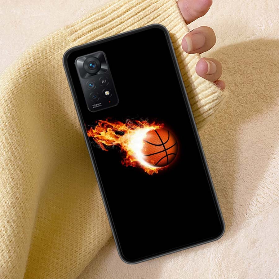 Basketball Basket Phone Case For Redmi 13C 14C Note 14 13 Pro Plus 5G Clear Capa 12 12C 10A 10C 10 9A 9C 9T 9 8 Pro Cover TPU Sh