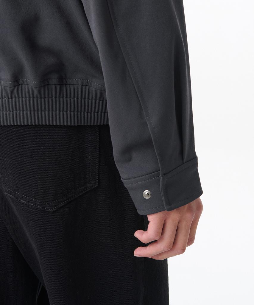 Musinsa Standard Relaxed Minimal Blouson Jacket [Iron Grey]