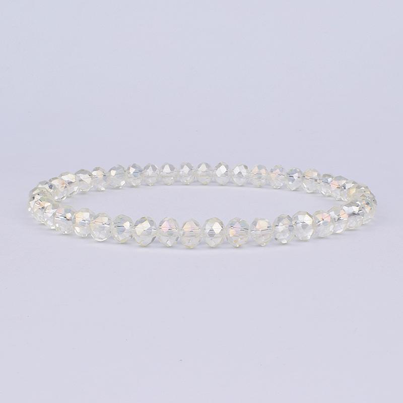 Mini Geslepen Kristal Armband Dames Luxe Kralen Dames Armband Mode 6/8mm 41kleur Kristallen Kralen Armband Vriendschap Sieraden
