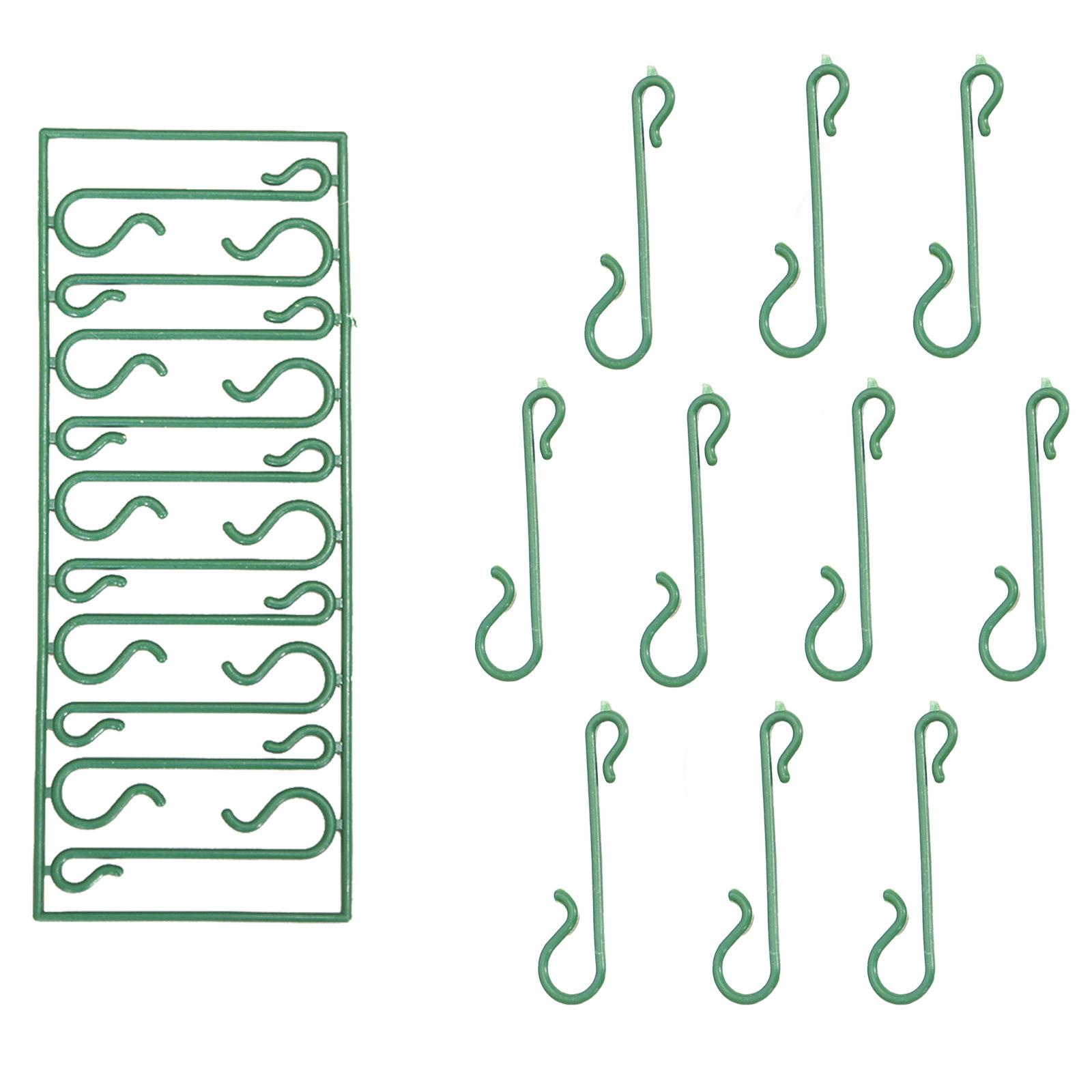 

Новые рождественские маленькие крючки, пластиковые крючки, S-образные крючки для заметок, рождественские предметы первой необходимости, подвесные инструменты зелёный