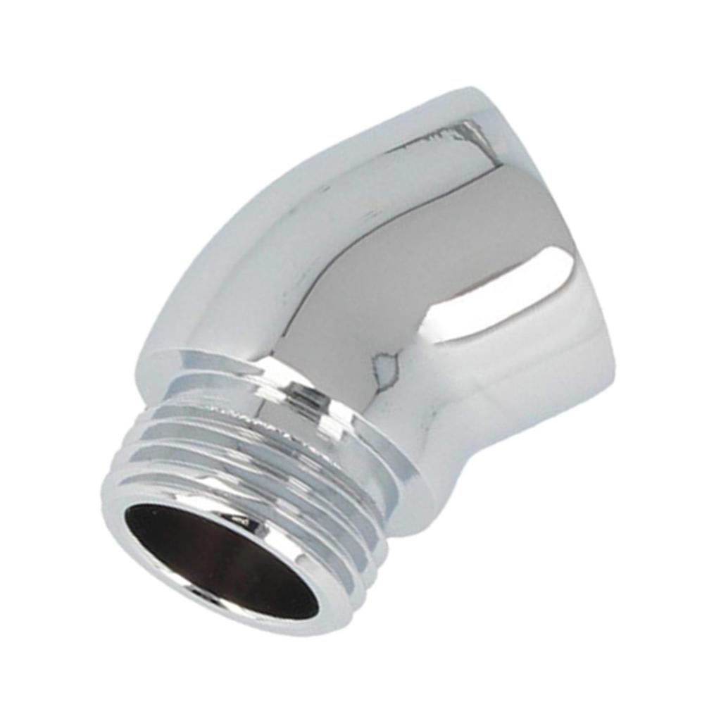 G1/2 Shower Elbow Adapter Coupling Bathroom Fixtures Durable Rustproof Chrome Plate Finish Copper
