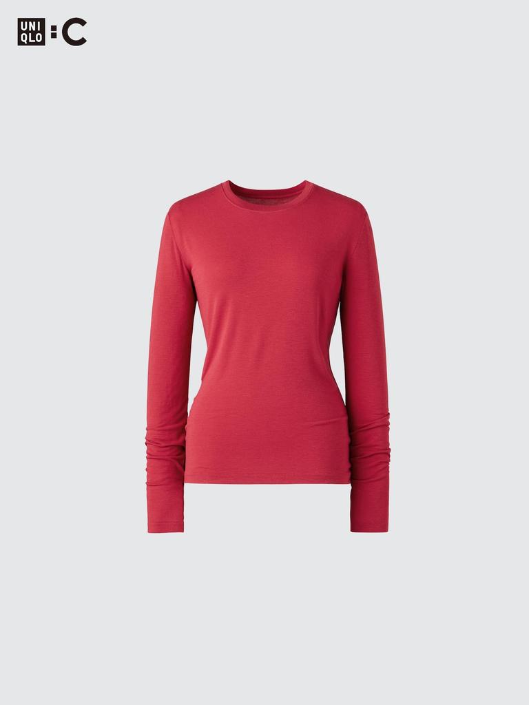 Uniqlo HeaTTech Cashmere Blend Crewneck T  Long Sleeve  exTra Warm