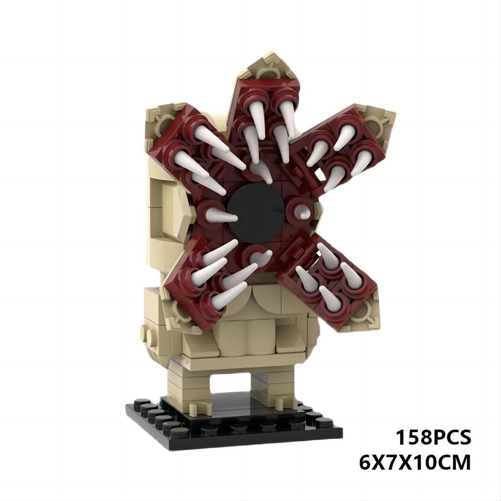 MOC Building Blocks Small Particles Strange Story Monster Brickhead Educational Children's Assembly Toys