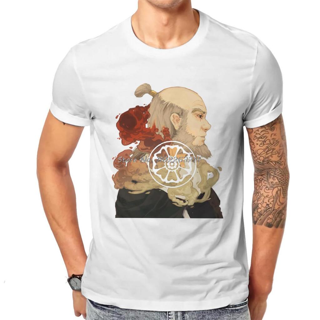 Iroh Harajuku T-Shirt Avatar Der Letzte Luftbändiger Aang Wasserstämme Erdkönigreich Kreative Streetwear Freizeit Geschenk Kleidung T-Shirts
