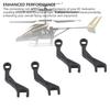 4PCS RC Helicopter Connecting Rod Set Plastic Replacement Parts Linkage Rods for Wltoys K124 K170
