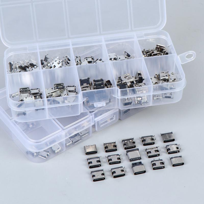 New 50/100/150Pcs 2/6/16Pin SMD SMT PCB USB-C Socket Type-C USB Connector Charging Port For Phone And Digital Product Repair Kit