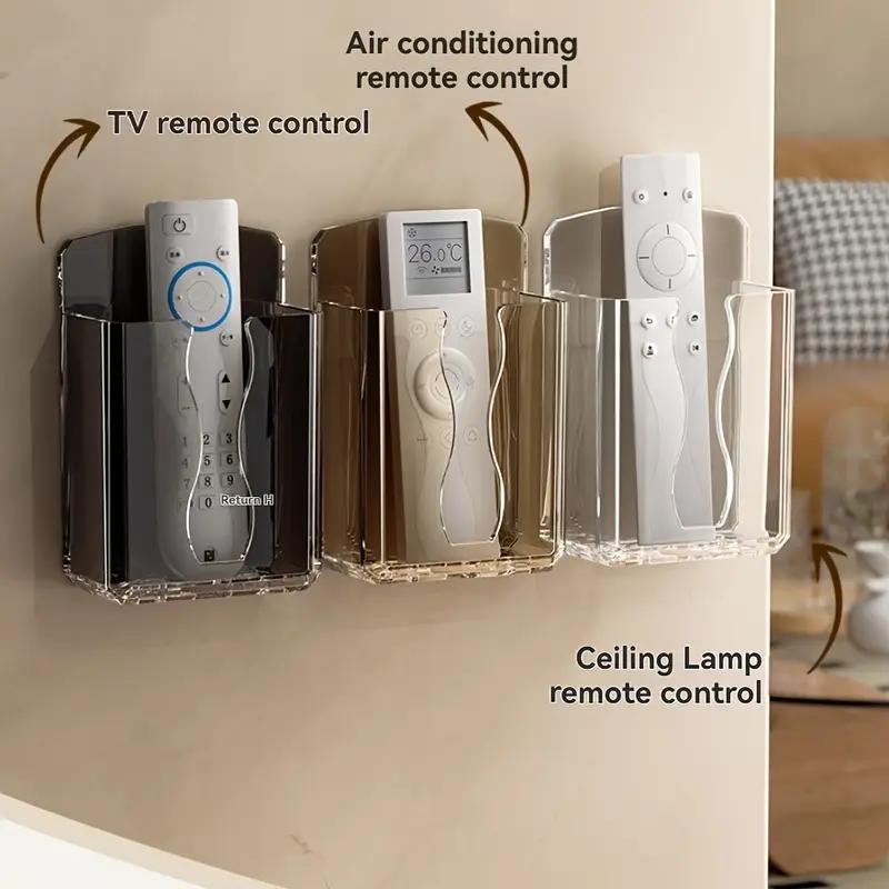Wall-mounted Punch-free TV Air Conditioner Remote Control Wall Hanging Box Storage Box Storage Bracket Bedside Wall Hanging Storage Rack Rack