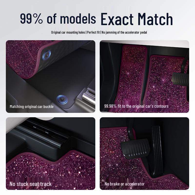 Chery R7/S7 Starry Sky Velvet Floor Mats - Customized Car Carpet Accessories