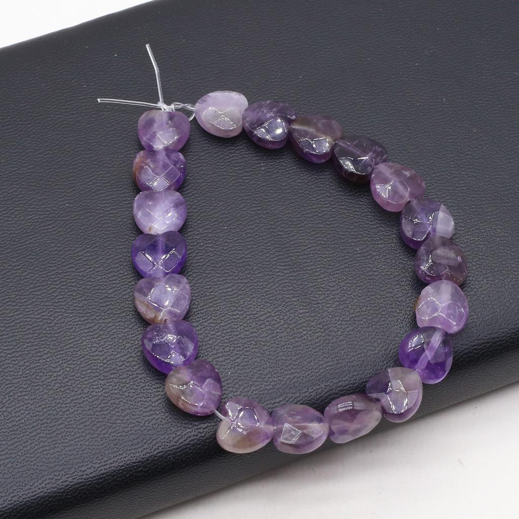Heartshaped Beads Turquoiseagates Stone Natural Faceted Beads For Jewelry Making Diy Necklace Bracelet Earrings Accessory