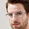 Rimless Design Color Changing Eyeglasses UV400 Protection UV400 Eyeglasses  Business Use