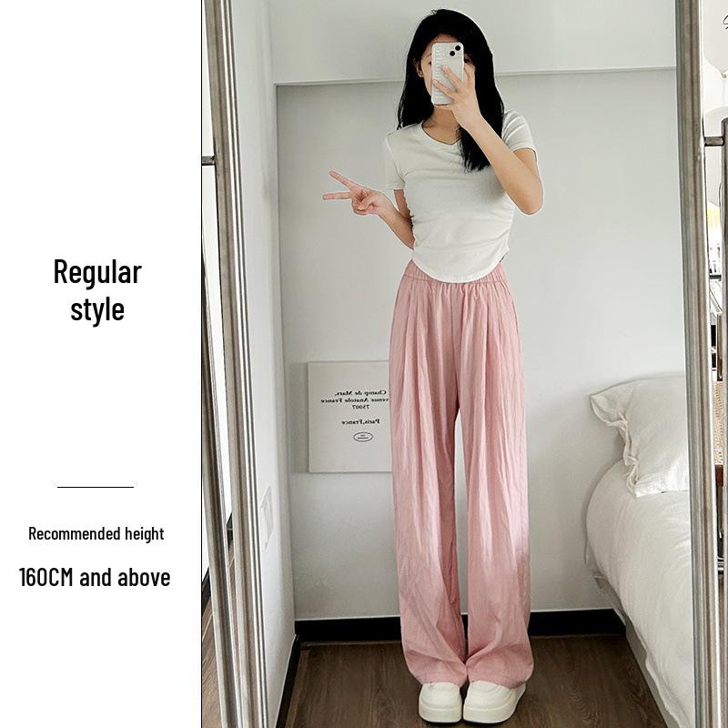 Drapey Wide Leg High Waist Summer Pants for Women - Slimming and Floor-Length, Yamamoto Style 2025