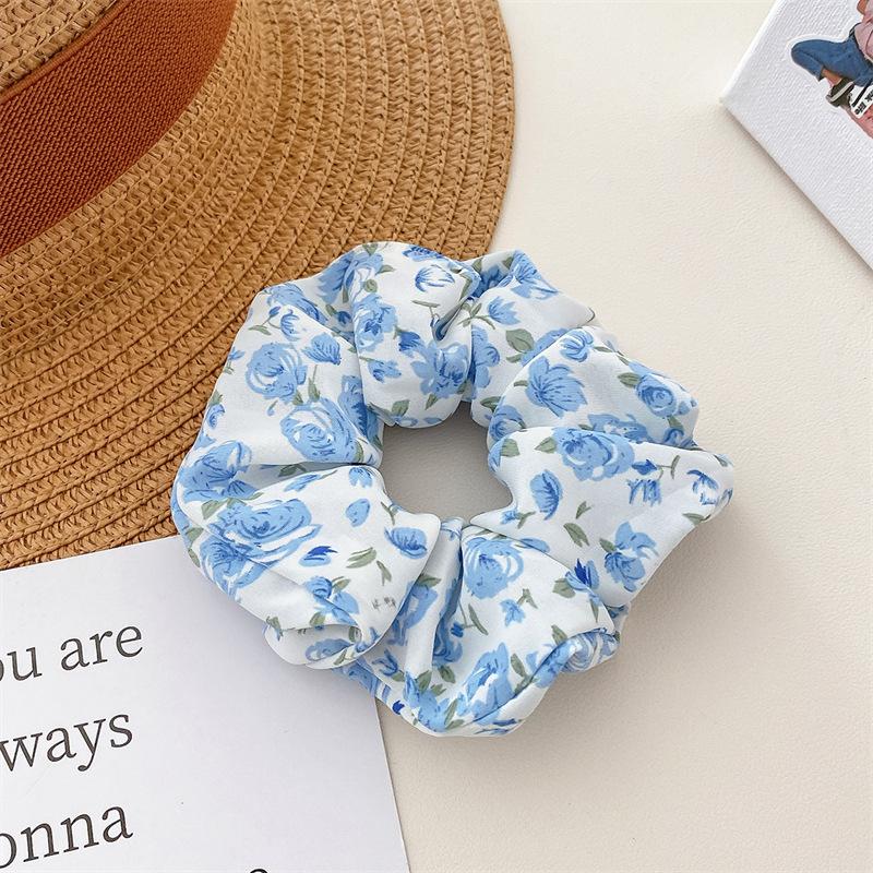 Fresh and Light Fabric Flower-shaped Hairband Hair Accessory for Women with Ponytail. Elastic and Durable Large Hairband.