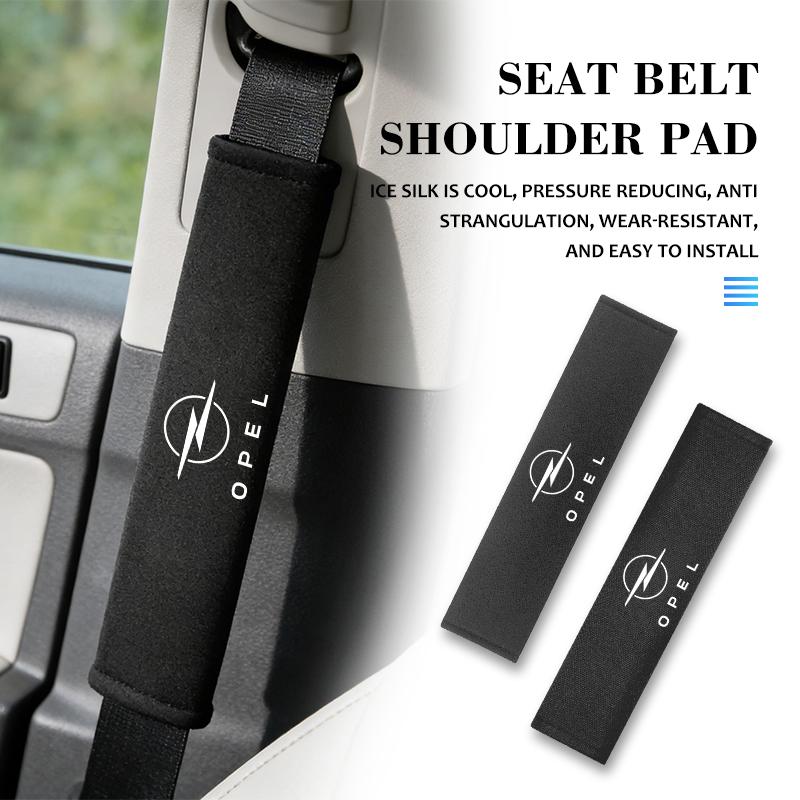 Car Seat Belt Shoulder Pad Universal Auto Accessories For Opel Corsa D Astra G H J K F Mokka C Zafira B Vectra