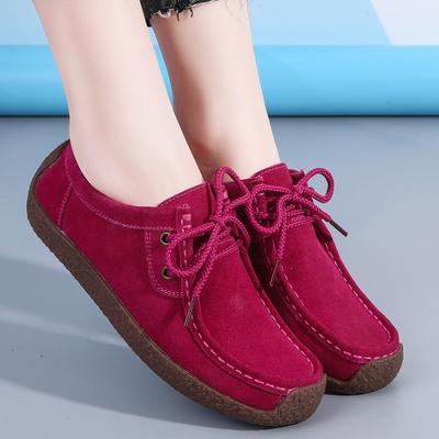 European and American Solid Color Single Shoes 2024 Autumn New Simple Flat Bottom Anti Slip Daily Women's Shoes Zapatos De Mujer