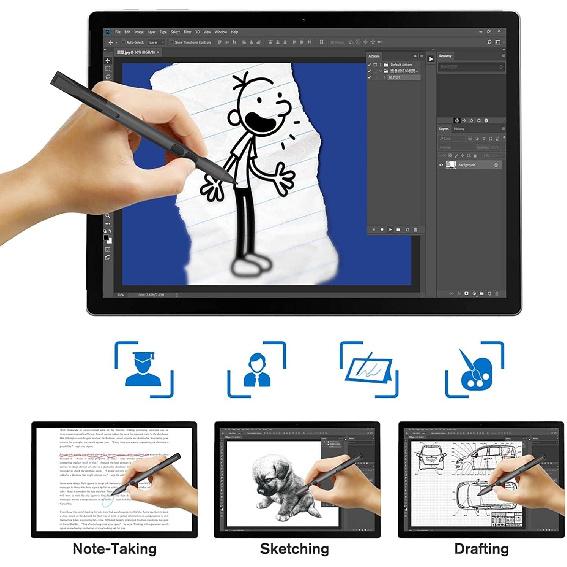 Stylus Pen for HP (2500 Hours Battery Life), Active Pen for HP Specter X360 Envy X360 Pavilion x360 Spectre x2 Envy x2 Microsoft Pen Protocol with