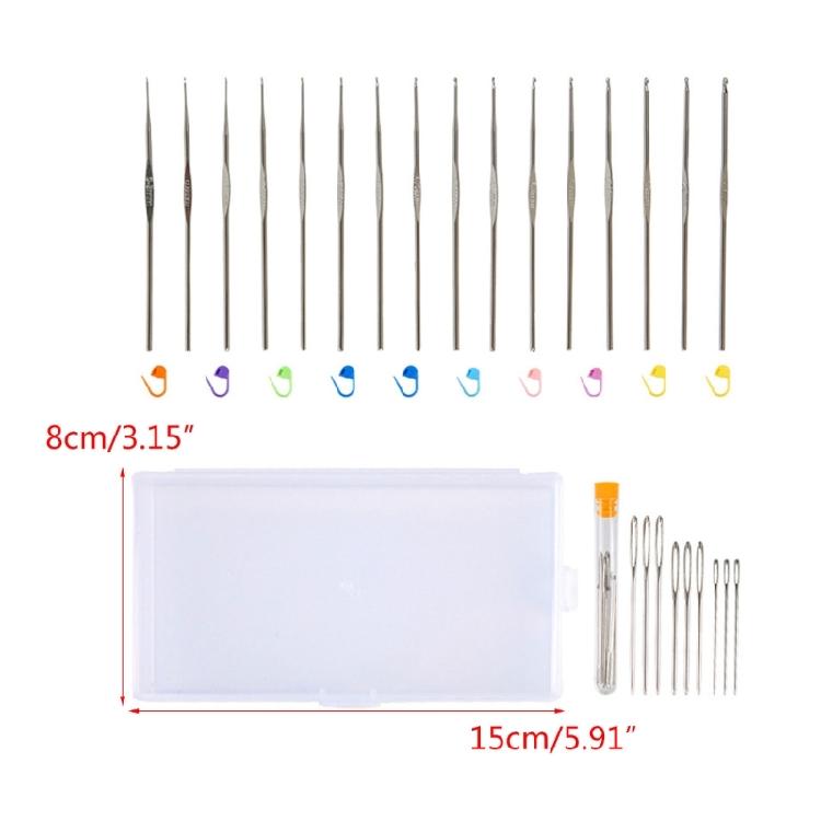 Aluminum Crochet Needle with Different Size for Lacework Hand Knitting Sweater